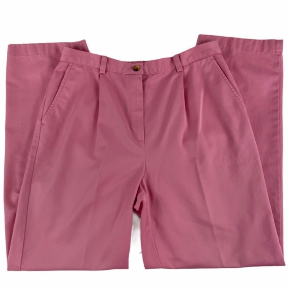 Orvis Womens High Rise Straight Leg Pink Chino